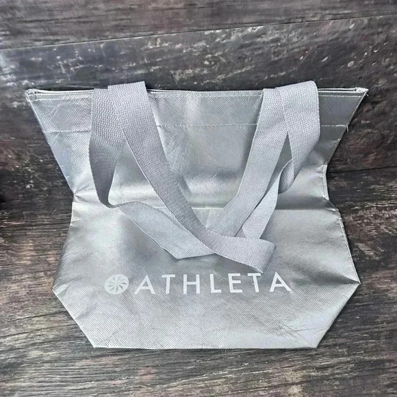 Athleta Silver Shopping Reusable Tote Bag - Picture 2 of 3